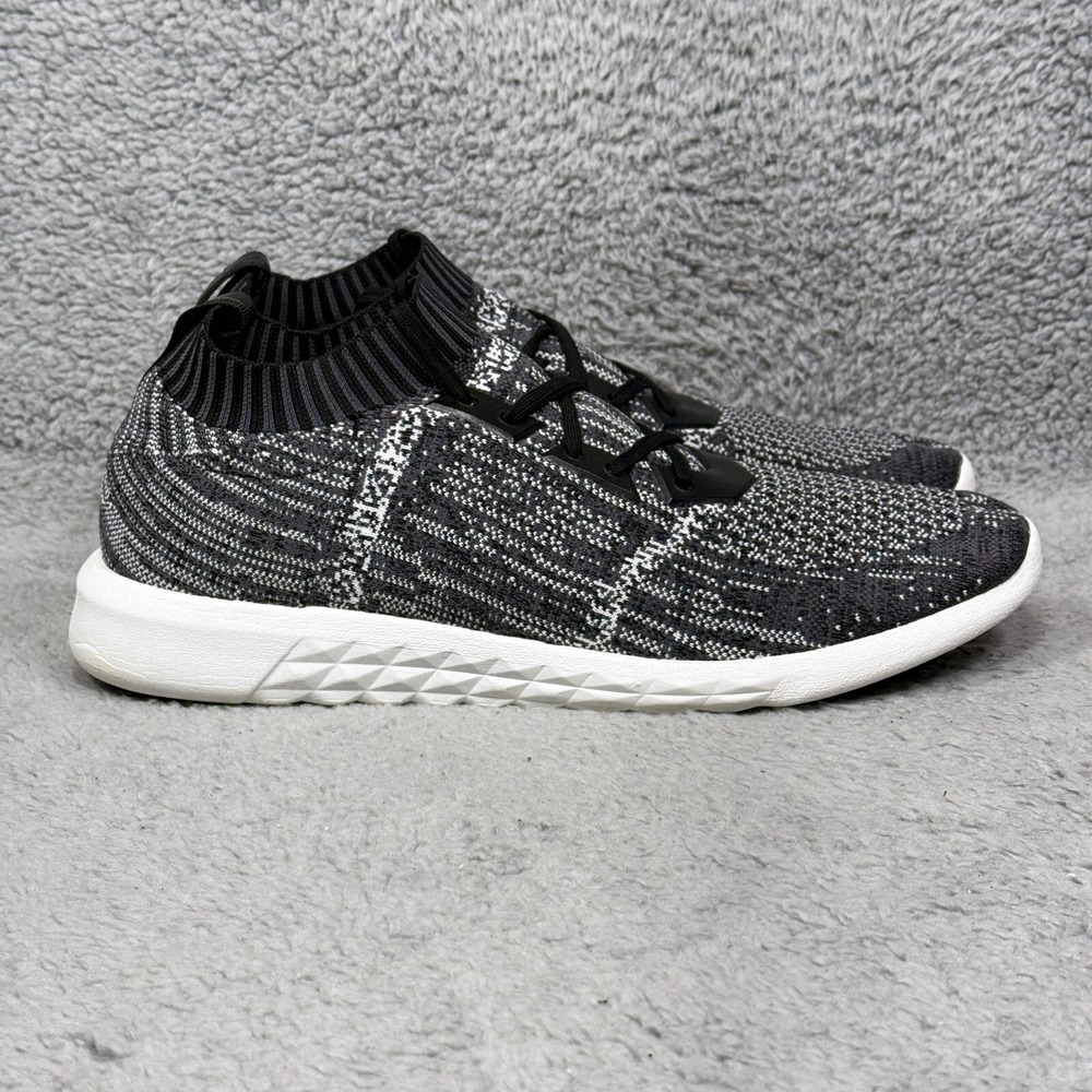 Aldo MX.2A Mens Size 13 Running Shoes Sneakers Black White Knit Comfort